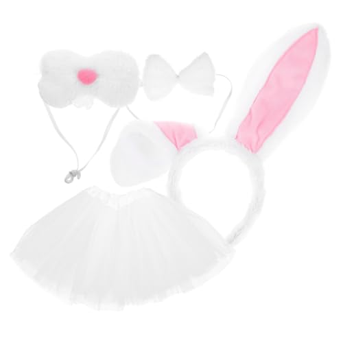 CALLARON Hasenohren Haarreif mit Tutu Rock und Fliege Niedliches Hasenkostüm Zubehör für Ostern Party Cosplay Animal Costume Accessories für Erwachsene CALLARON Hasenohren Haarreif mit Tutu Rock und Fliege Niedliches Hasenkostüm Zubehör für Ostern Party Cosplay Animal Costume Accessories für Erwachsene von CALLARON