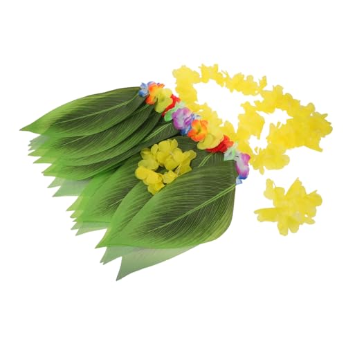 CALLARON Hawaiian Kostüm für Erwachsene mit Blumengirlande und Tropischem Vielseitiges Luau Dress für Frauen und Männer Wiederverwendbares Partyoutfit für Strand Sommerfeste von CALLARON