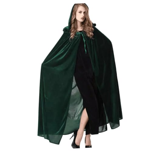CALLARON Hexenumhang Für Halloween Karneval Unisex Kostüm Cosplay Umhang Für Maskeraden Kostümpartys von CALLARON
