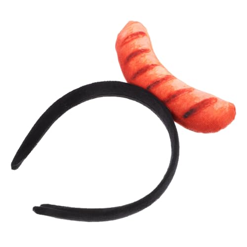 CALLARON Hot-Dog-Stirnband Mini-Food-Haare Niedliche Gesichtswasch-Kopfbedeckung Damen-Haarreifen Kopfbedeckung Mädchen-Kopfschmuck Für Karneval Party Kostümzubehör von CALLARON