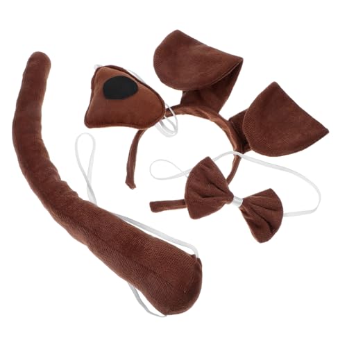 CALLARON Hundekostüm Set mit Kunstpelz Ohren Stirnband Schleife und Vielseitiges Party und Cosplay Zubehör für Jungen und Mädchen Realistisches Welpen Outfit für Halloween und Festtage CALLARON Hundekostüm Set mit Kunstpelz Ohren Stirnband Schleife und Vielseitiges Party und Cosplay Zubehör für Jungen und Mädchen Realistisches Welpen Outfit für Halloween und Festtage von CALLARON