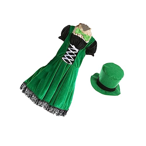 CALLARON Irisches Feen Kostüm für Mädchen Kleid für Patrick's Day und Halloween für Fotoshootings und Kostümpartys von CALLARON