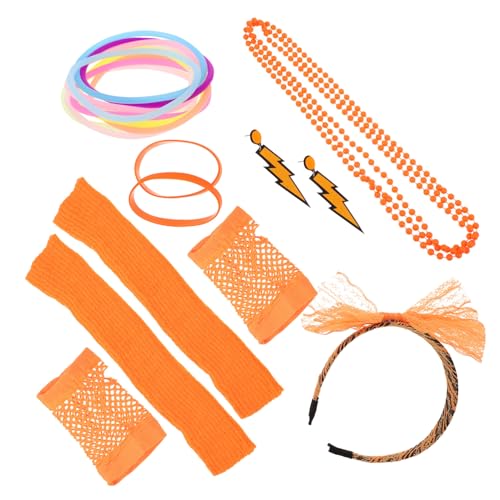 CALLARON Jahre Party Kostüm Zubehör für Frauen Retro Haarband Halskette Armband Set für Halloween Bühnenauftritte und Schnelle Verkleidung von CALLARON
