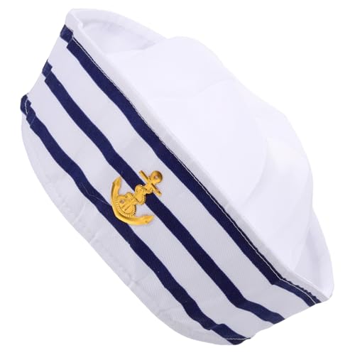 CALLARON Kapitänsmütze für Erwachsene Verstellbare Matrosenmütze mit Uv Schutz für Kostümpartys und Cosplay Elegantes Design für Jede Gelegenheit von CALLARON