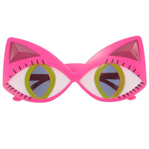 CALLARON Katzenaugen-Brille Retro-Katzenaugen-Brille 50Er-60Er-Jahre-Party-Kostümbrille Für Hip-Hop-Verkleidung Halloween-Partygeschenk von CALLARON
