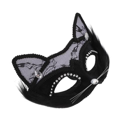 CALLARON Katzenmaske für Erwachsene Schwarze Tiermaske für Karneval Cosplay und Tanzpartys Katzenkopf Maske für Kostümpartys CALLARON Katzenmaske für Erwachsene Schwarze Tiermaske für Karneval Cosplay und Tanzpartys Katzenkopf Maske für Kostümpartys von CALLARON