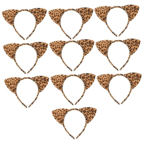 CALLARON Katzenohren Stirnband Leopardenmuster Leicht und Bequem für Damen Halloween und Partys mit Robustem Design von CALLARON