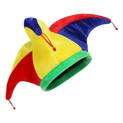 CALLARON Kunterbunter Clownhut mit Glocken für Karneval Festival und Cosplay Vielseitige Kopfbedeckung für Theateraufführungen und Partys und Auffällig CALLARON Kunterbunter Clownhut mit Glocken für Karneval Festival und Cosplay Vielseitige Kopfbedeckung für Theateraufführungen und Partys und Auffällig von CALLARON