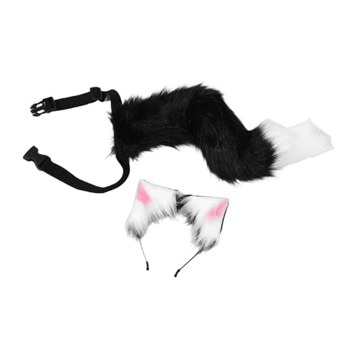 CALLARON Kuscheliges Katzenohren Haarband mit Weichem Kunstfell Set Realistisches Cosplay Tierkostüm Zubehör für Halloween Fasching Party Damen CALLARON Kuscheliges Katzenohren Haarband mit Weichem Kunstfell Set Realistisches Cosplay Tierkostüm Zubehör für Halloween Fasching Party Damen von CALLARON