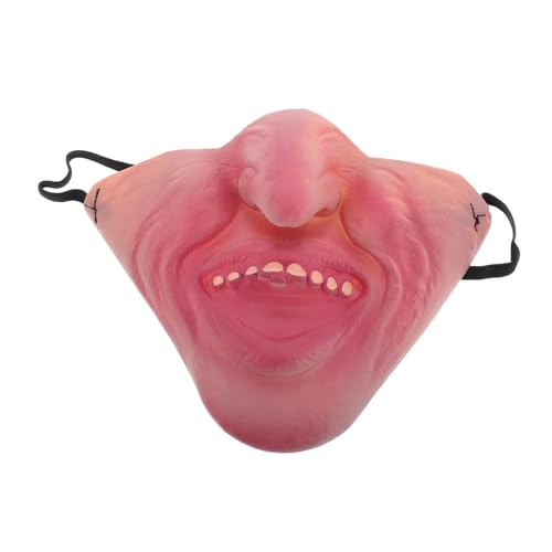 CALLARON Lustige Halbgesichtsmasken Halbmasken Cosplay Requisiten Accessoires Für Karnevalmaskerade Karneval Halloween Partys Für Männer Und Frauen von CALLARON