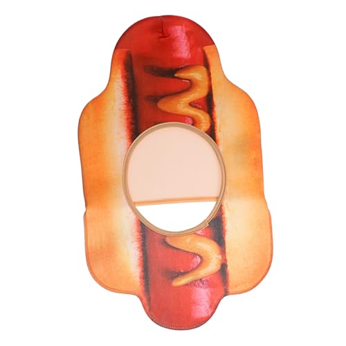 CALLARON Lustiger Hot Dog Hut Ausgefallene Kopfbedeckung aus Polyester für Partys Vielseitig Einsetzbar als Kostümzubehör oder Deko Bequem und Leicht zu Tragen Einzigartiges CALLARON Lustiger Hot Dog Hut Ausgefallene Kopfbedeckung aus Polyester für Partys Vielseitig Einsetzbar als Kostümzubehör oder Deko Bequem und Leicht zu Tragen Einzigartiges von CALLARON
