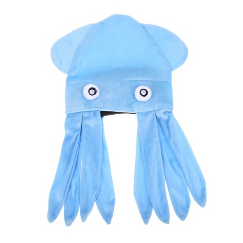 CALLARON Lustiger Octopus Hut Kreative Tiermütze für Halloween und Partys als Partyzubehör für Erwachsene Auffälliger Kopfschmuck Blau CALLARON Lustiger Octopus Hut Kreative Tiermütze für Halloween und Partys als Partyzubehör für Erwachsene Auffälliger Kopfschmuck Blau von CALLARON