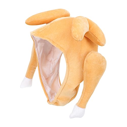 CALLARON Lustiger Plüsch Hut Hühnchenform Partydeko Kostüm Hut für Karneval Halloween Thanksgiving Festival Erwachsene CALLARON Lustiger Plüsch Hut Hühnchenform Partydeko Kostüm Hut für Karneval Halloween Thanksgiving Festival Erwachsene von CALLARON