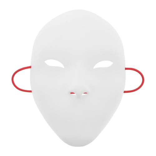 CALLARON Männer Maskerade Maske Für Männer Frauen Kostümmaske Für Maskerade Ball Party Gesichtsmaske DIY White Maske Für Halloween Cosplay -requisiten von CALLARON