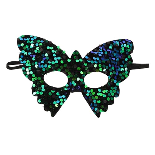 CALLARON Maske Led Hälfte Halloween Schmetterling Dekoration Party Pailletten Green CALLARON Maske Led Hälfte Halloween Schmetterling Dekoration Party Pailletten Green von CALLARON