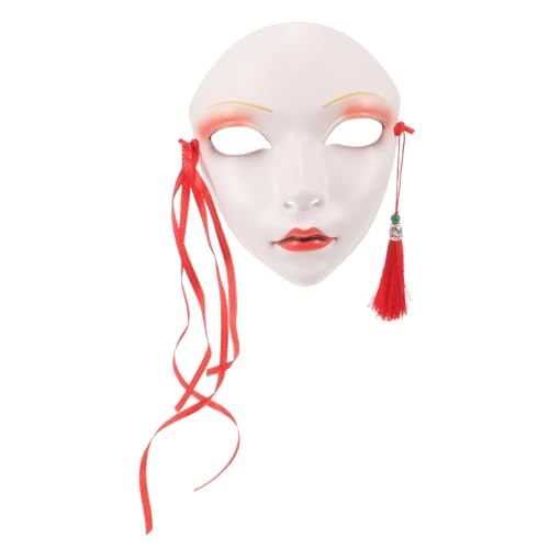 CALLARON Maske für Cosplay und Halloween Handgemalte Chinesische Kultur Atmungsaktiv und für Partys und Veranstaltungen Vielseitiges Maskenaccessoire für Erwachsene von CALLARON