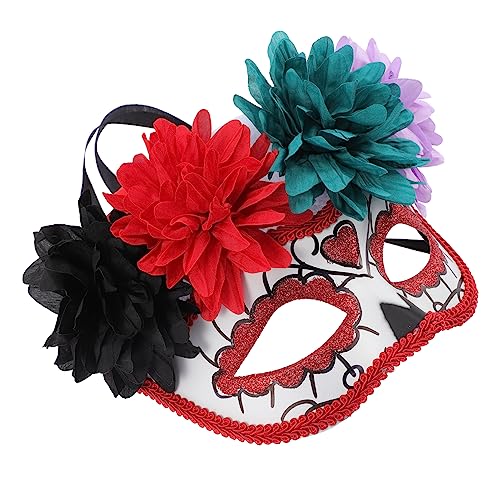 CALLARON Maskerade Maske Tag toten Schädels Tag toten Schädelmaske mexikanische kostüme mexikanisches Kostüm mexikanisches Outfit tag der toten maske bilden Schleier Mexiko von CALLARON
