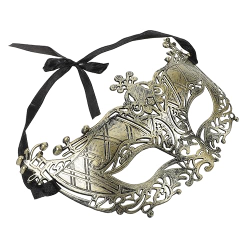 CALLARON Masquerade Halbmaske Vintage Stil Fox Design Hautfreundliches Material Elastisches Band Unisex Maske für Karneval Halloween Maskenball Partyaccessoire für Erwachsene von CALLARON