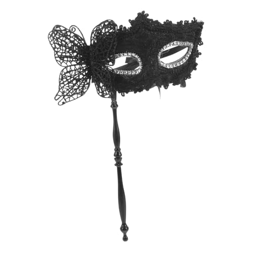 CALLARON Masquerade Maske mit Stick Handgefertigte Kostümaske für Frauen für Partys Karneval und Cosplay Einzigartiges Design für Unvergessliche CALLARON Masquerade Maske mit Stick Handgefertigte Kostümaske für Frauen für Partys Karneval und Cosplay Einzigartiges Design für Unvergessliche von CALLARON