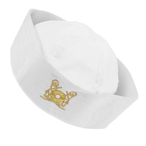 CALLARON Matrosenmütze Verstellbare Yacht Hut für Sommer Events Kostüm Mütze für Cosplay Bühnenaufführungen Elegantes Design für Altersgruppen Geeignet CALLARON Matrosenmütze Verstellbare Yacht Hut für Sommer Events Kostüm Mütze für Cosplay Bühnenaufführungen Elegantes Design für Altersgruppen Geeignet von CALLARON