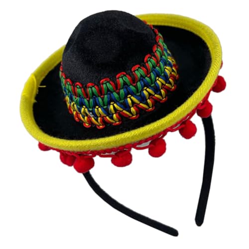 CALLARON Mexikanischer Party Haarreif mit Festival Sombrero Design Dekoratives Kopfschmuck für Fiesta Kostüm Damen und Partyzubehör Langlebig Komfortabel und Kreativ von CALLARON