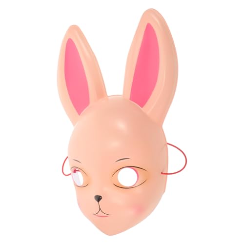 CALLARON Niedliche Hasenohren Maske Karneval Foto Requisite Leichte Weiche Langlebige Bunny Mask für Aufführungen und Partys Hautfarben Wiederverwendbar zu Tragen von CALLARON