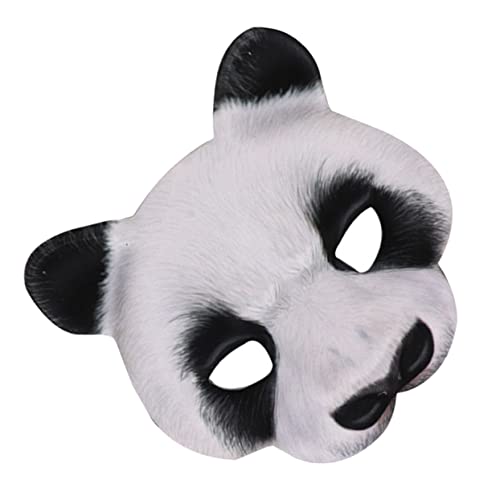 CALLARON Panda-Maske Halloween-Party-Maskerade Maskerade-Maske für Halloween Party Miniatur-Buddha Tier Halloween-Partydekoration Cosplay-Maske bilden Requisiten Kleidung Kind Eva Weiß von CALLARON
