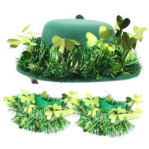 CALLARON Patrick's Day Hut und Handgelenk Bändern Grünes Kostüm Accessoire für Festliche Feiern und Partys für Patrick's Day und Anlässe CALLARON Patrick's Day Hut und Handgelenk Bändern Grünes Kostüm Accessoire für Festliche Feiern und Partys für Patrick's Day und Anlässe von CALLARON