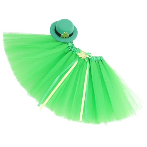 CALLARON Patrick's Day Kostümset mit Tüllrock und Zylinderhut für Party Outfit für Karneval Geburtstagsfeiern und Themenveranstaltungen von CALLARON