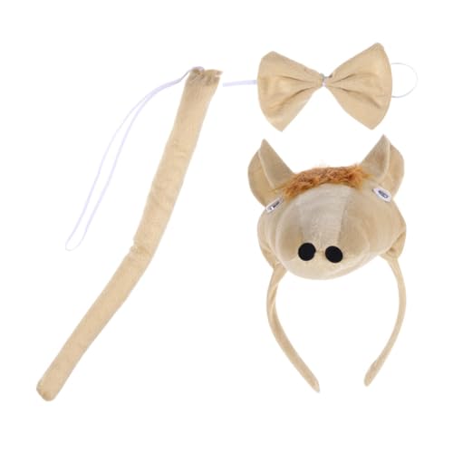 CALLARON Pferdekostüm Set für Erwachsene Plüsch Haarreif Fliege und für Karneval Cosplay und Osterfeiern und Realistisches Design CALLARON Pferdekostüm Set für Erwachsene Plüsch Haarreif Fliege und für Karneval Cosplay und Osterfeiern und Realistisches Design von CALLARON