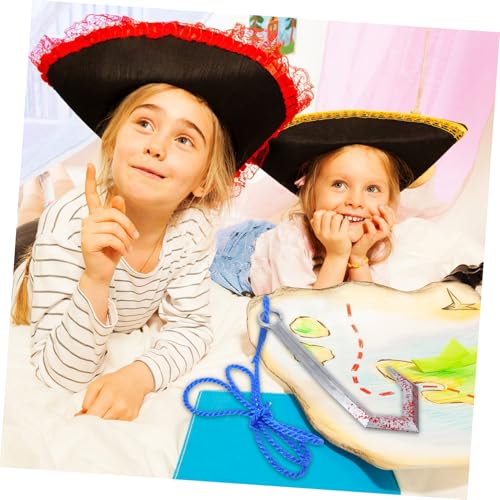 CALLARON Plastik Piratenhaken mit Seil Robustes Halloween Kostüm Zubehör für Jungen und Mädchen Realistischer Piratenhand Haken für Cosplay Party und Fantasievolles Rollenspiel CALLARON Plastik Piratenhaken mit Seil Robustes Halloween Kostüm Zubehör für Jungen und Mädchen Realistischer Piratenhand Haken für Cosplay Party und Fantasievolles Rollenspiel von CALLARON