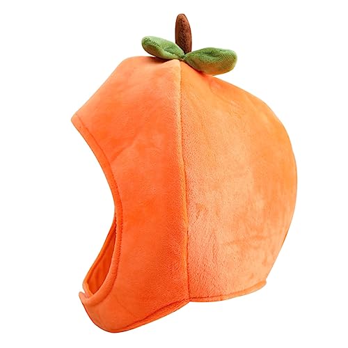 CALLARON Plüsch Persimmon Kopfbedeckung Kuscheliger Karneval Cosplay Accessoire Attraktives Kostümzubehör für Damen Herren Festliche Verkleidung von CALLARON