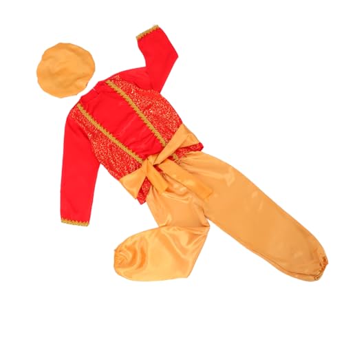 CALLARON Prince Children's Performance Anzug Königskrone Kostüm Halloween Prince Kostüm Für Cosplay Verkleiden Party-cosplay-outfit Halloween Royal Outfit Polyester (polyester) Rot von CALLARON