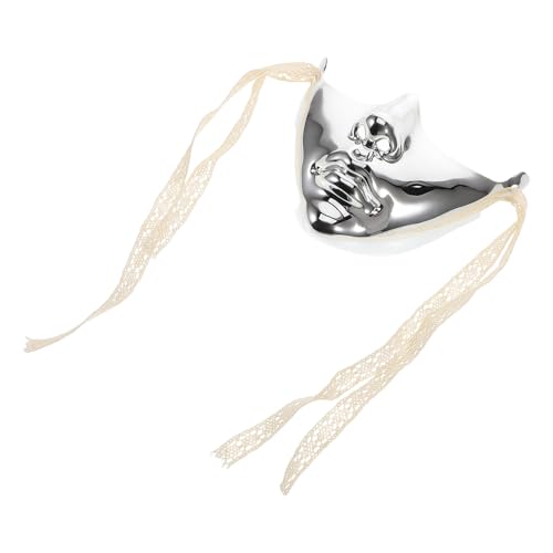 CALLARON Punk Maske Halbgesicht Mechanische Maske für Damen und Herren Leichte Bequeme Kostümaske für Gras Nachtclub Party und Abschlussball Einzigartiges Design Sammlerstück von CALLARON