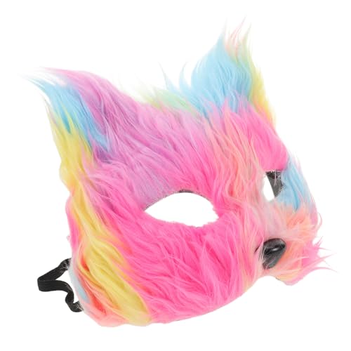 CALLARON Realistische Halloween Fuchsmasken Halbgesicht Tierkostüm Accessoire für Damen Herren Weiche Plüschmaske für Karneval Party Cosplay Vielseitig Einsetzbar bei Fasching und von CALLARON
