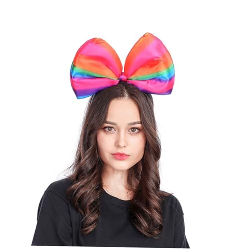 CALLARON Regenbogenstreifen Haarreif mit Schleife Party Haaraccessoire für Festliche Anlässe Leicht und Rutschfest für Cosplay und Fotoshootings eine Fröhliche CALLARON Regenbogenstreifen Haarreif mit Schleife Party Haaraccessoire für Festliche Anlässe Leicht und Rutschfest für Cosplay und Fotoshootings eine Fröhliche von CALLARON