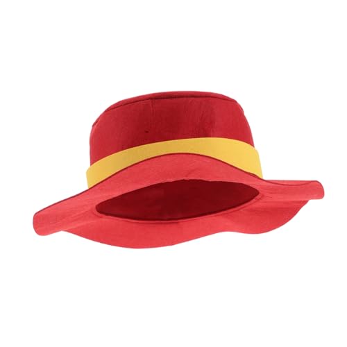 CALLARON Roter Filz party hut für Erwachsene Bequemer Vielseitiger Bühnenhut für Geburtstags Hochzeitsfeiern Magischer Zauberer hut als Auffälliges Kostüm accessoire und Festtagsdekoration von CALLARON