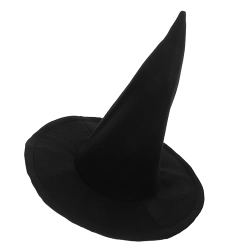 CALLARON Schwarzer Hexenhut für Halloween Erwachsene und Teens Spitz Vielseitiges Cosplay Party Accessoire für Kostüme Maskerade und Festliche Dekorationen von CALLARON