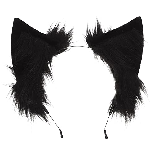 CALLARON Simulierte tierische Ohrhaarzubehör Haardekoration Plüsch-Katzenohr-Haarband Mädchen Haare Stirnband mit weichen Ohren für Mädchen Haarschmuck Accessoire Schwarz CALLARON Simulierte tierische Ohrhaarzubehör Haardekoration Plüsch-Katzenohr-Haarband Mädchen Haare Stirnband mit weichen Ohren für Mädchen Haarschmuck Accessoire Schwarz von CALLARON