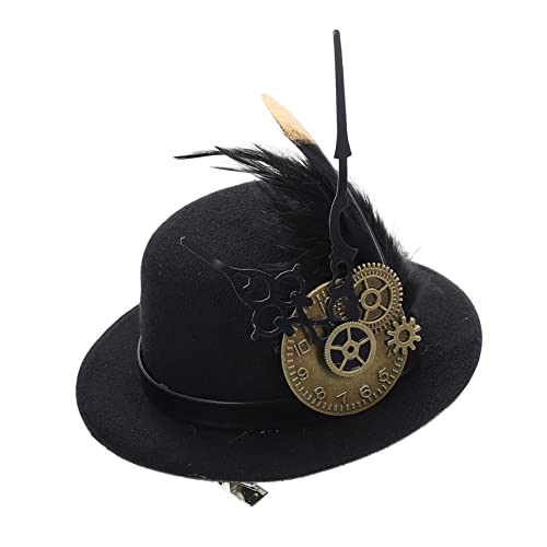 CALLARON Steampunk Haarschmuck Vintage Haarnadel Gothic Hut Haarklammer für Punk Kostüm und Retro Partys CALLARON Steampunk Haarschmuck Vintage Haarnadel Gothic Hut Haarklammer für Punk Kostüm und Retro Partys von CALLARON