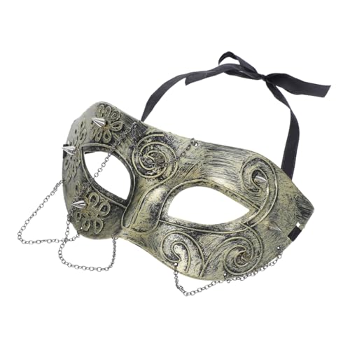 CALLARON Steampunk Halbmaske mit Kette für Männer und Frauen Ergonomisch Gestaltete Partymaske für Maskeraden Halloween und Karneval Auffälliges Design für Cosplay Events CALLARON Steampunk Halbmaske mit Kette für Männer und Frauen Ergonomisch Gestaltete Partymaske für Maskeraden Halloween und Karneval Auffälliges Design für Cosplay Events von CALLARON
