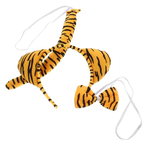 CALLARON Tiger Kostümset für Teiliges Set mit Haarreif Schleife und Lustige Tiger Accessoires für Karneval Halloween und Geburtstagsfeiern von CALLARON