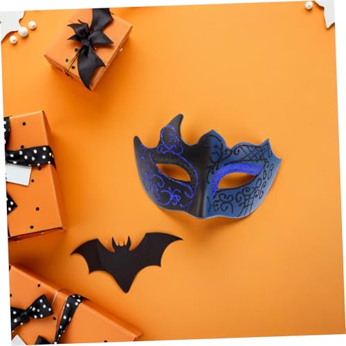 CALLARON Venezianische Maske Halbgesichtsmaske mit Glitzerdetail Handbemalt für Damen Herren Karneval Halloween Fotorequisit Vielseitig Einsetzbar CALLARON Venezianische Maske Halbgesichtsmaske mit Glitzerdetail Handbemalt für Damen Herren Karneval Halloween Fotorequisit Vielseitig Einsetzbar von CALLARON