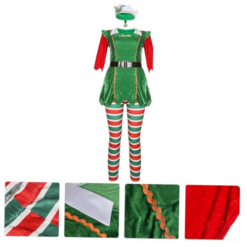 CALLARON Weihnachtliches Party Kostüm Damen Cosplay Performance Kleid Einheitsgröße Festliche Kleidung für Weihnachtsfeier und Bühnenauftritte CALLARON Weihnachtliches Party Kostüm Damen Cosplay Performance Kleid Einheitsgröße Festliche Kleidung für Weihnachtsfeier und Bühnenauftritte von CALLARON