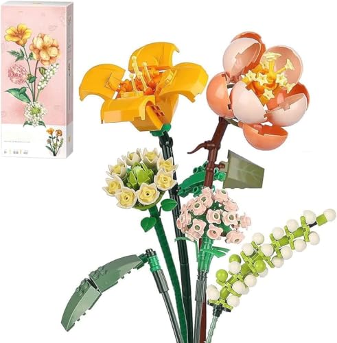 Bausatz für Blumenstrauß, Erwachsene, Botanical Collection, kreatives dekoratives Zubehör für Zuhause (456-teilig) von CALLOVE