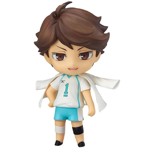 CALLOVE Anime Figuren 10cm Charakter Figur Sammelstatuen mit beweglichen und austauschbaren Teilen zur Dekoration (Oikawa Tooru) von CALLOVE