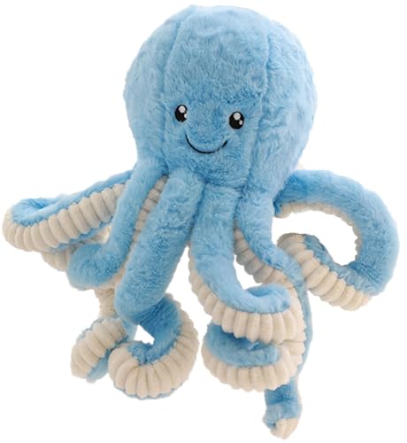 CALLOVE Entzückendes Cartoon-Kraken-Plüschspielzeug, Meeresgeschenk, für Kinder und Liebhaber, Heimdekoration (Blau, 40 cm) von CALLOVE