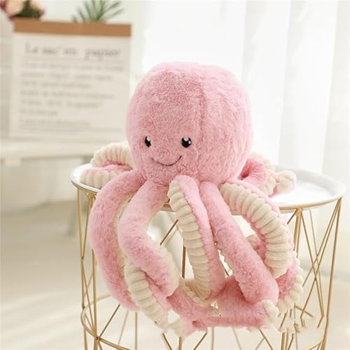 CALLOVE Entzückendes Cartoon-Kraken-Plüschspielzeug, Meeresgeschenk, für Kinder und Liebhaber, Heimdekoration (Rosa, 40 cm) von CALLOVE