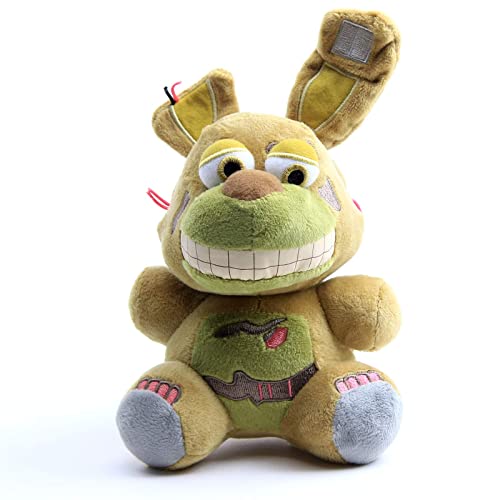 CALLOVE Fünf Nächte bei Freddys Plüsch Spielzeug Ennard Zirkusbaby Plüschtier Nightmare Freddy Bär Kuscheltier Geschenk 18-30cm (Springtrap 7") von CALLOVE