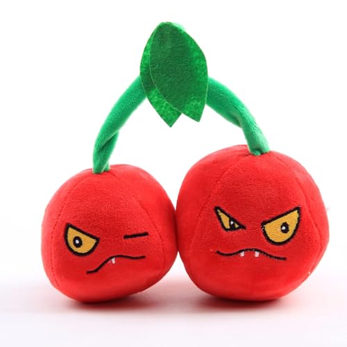 CALLOVE Plants Plüschtier, Doppelkirschen, Obst, Plüsch, weich, gefüllt, 20 cm CALLOVE Plants Plüschtier, Doppelkirschen, Obst, Plüsch, weich, gefüllt, 20 cm von CALLOVE